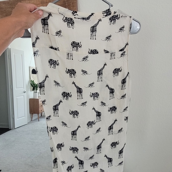 ZARA RARE ANIMAL PRINT TOP BLOUSE MEDIUM - Picture 2 of 3